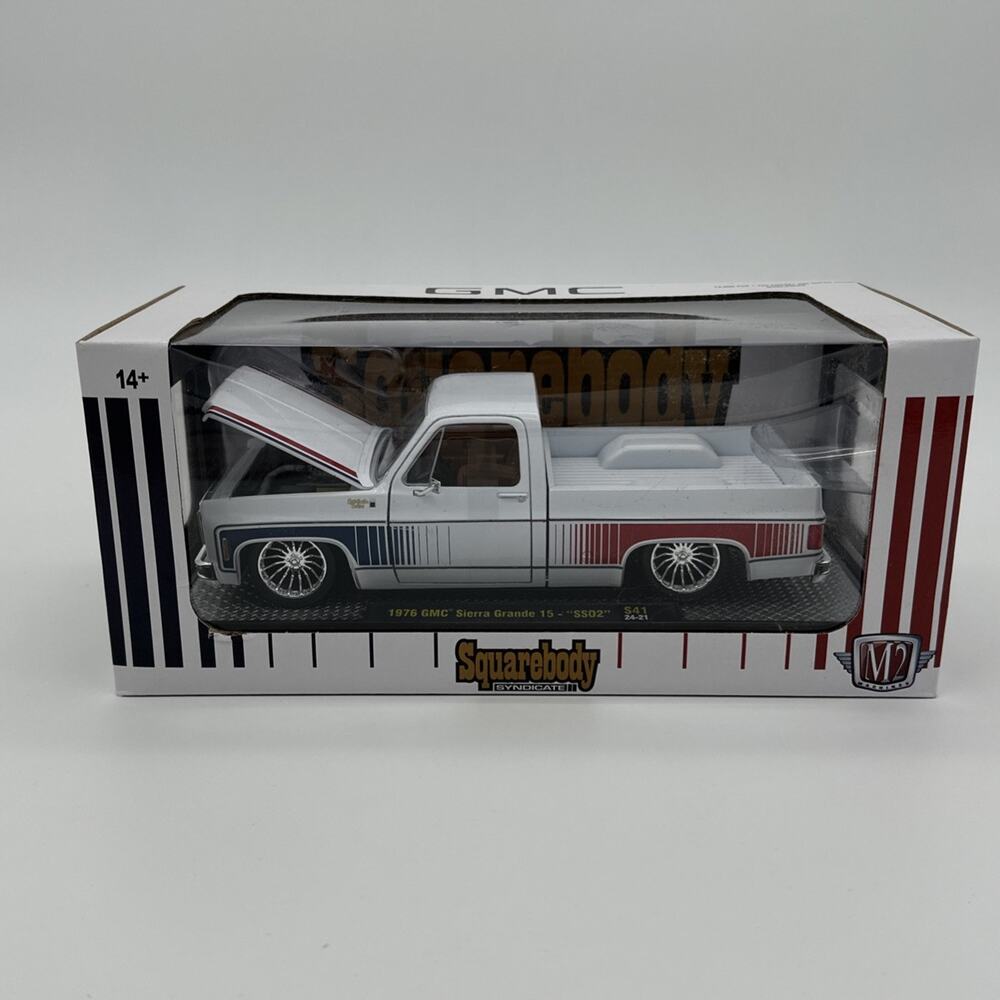 M2 MACHINES 76 GMC SIERRA GRANDE 15 SS02 S41 SQUARE BODY SYNDICATE 1/24